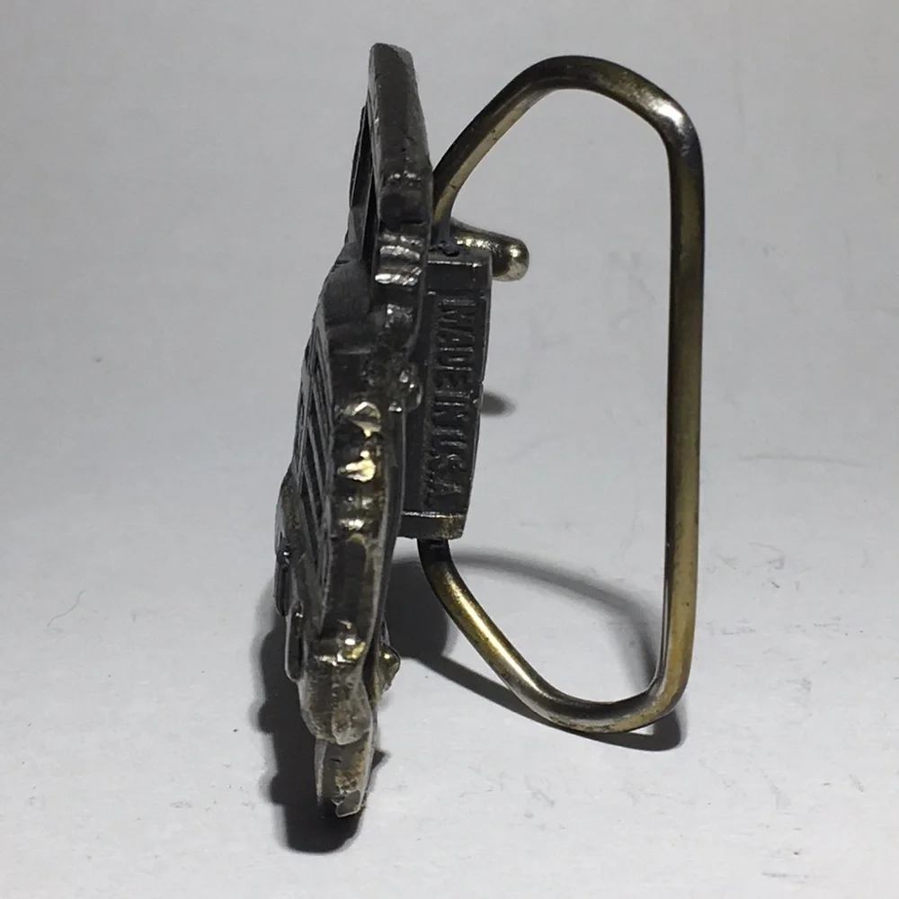Vintage 1984 Wells Fargo Shaped Belt buckle